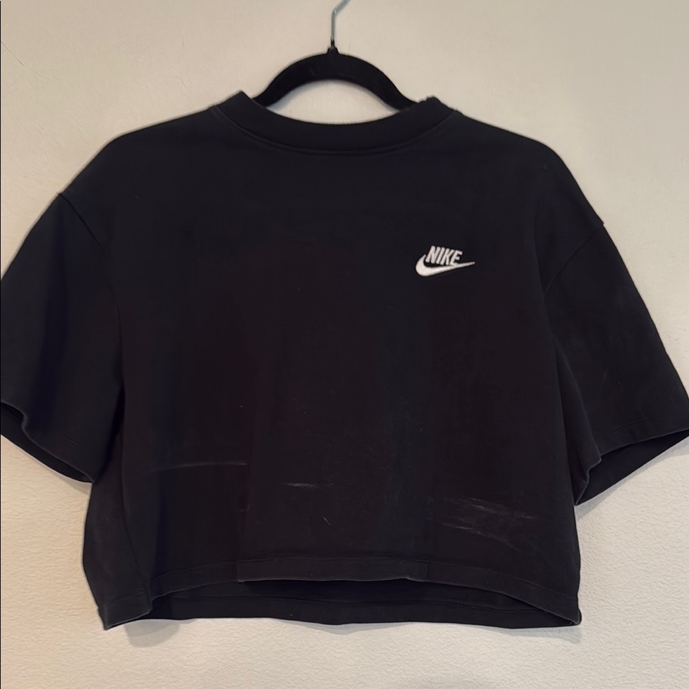 Nike Black Cropped T-Shirt